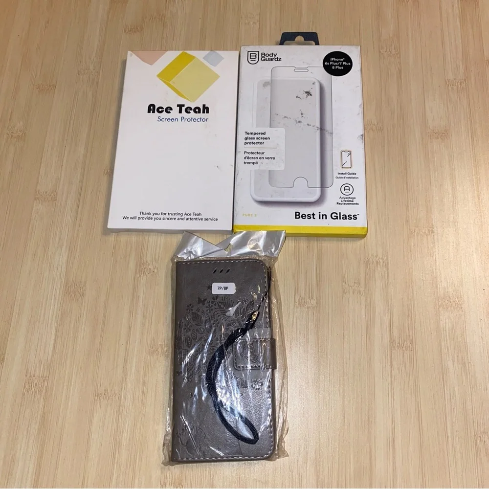 New iPhone 7 Plus screen protectors and case